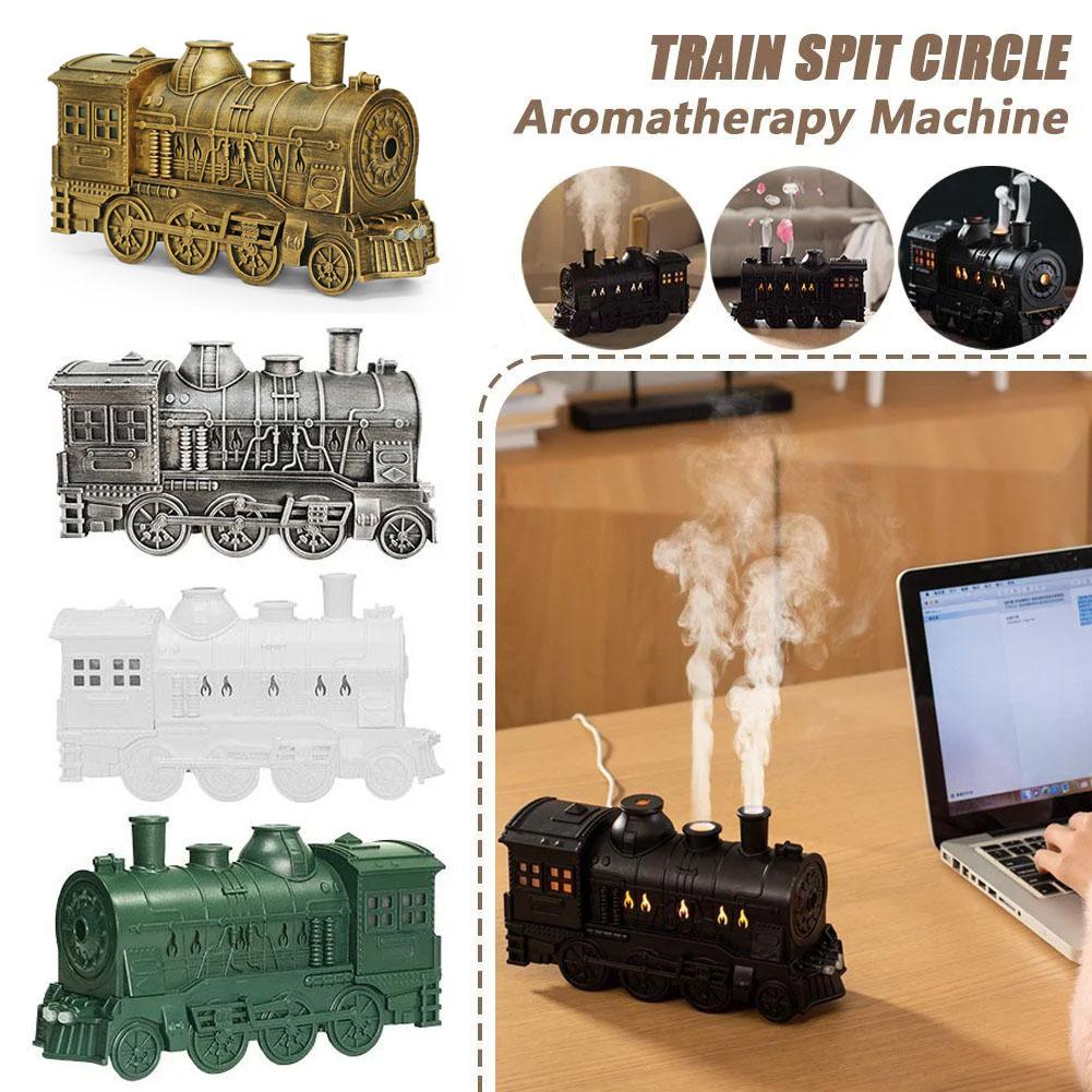 Desk Setup Essentials - Vintage Train Air Humidifier Steam Locomotive