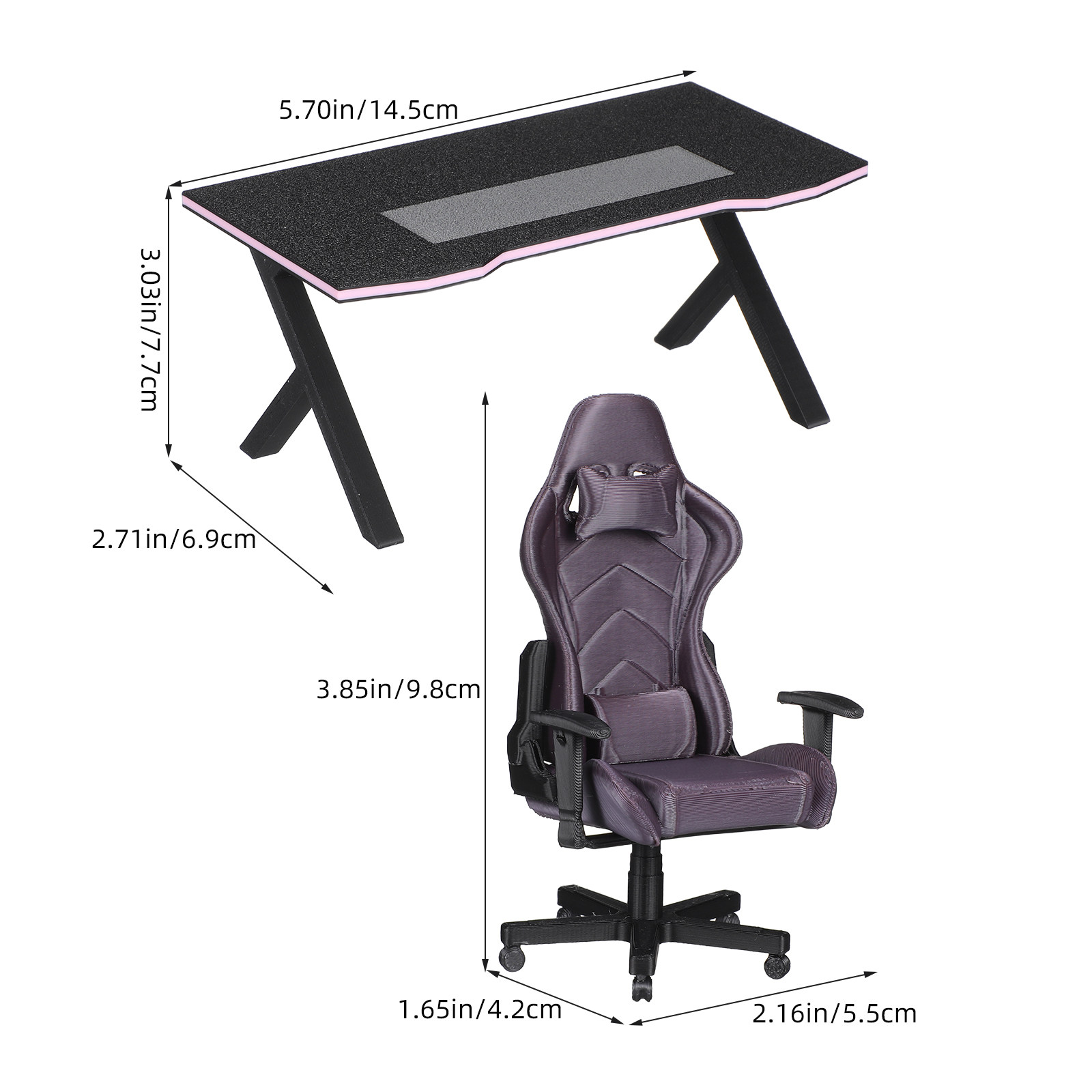 1Set Miniature Gaming Desk and - Desk Setup Diy review and price