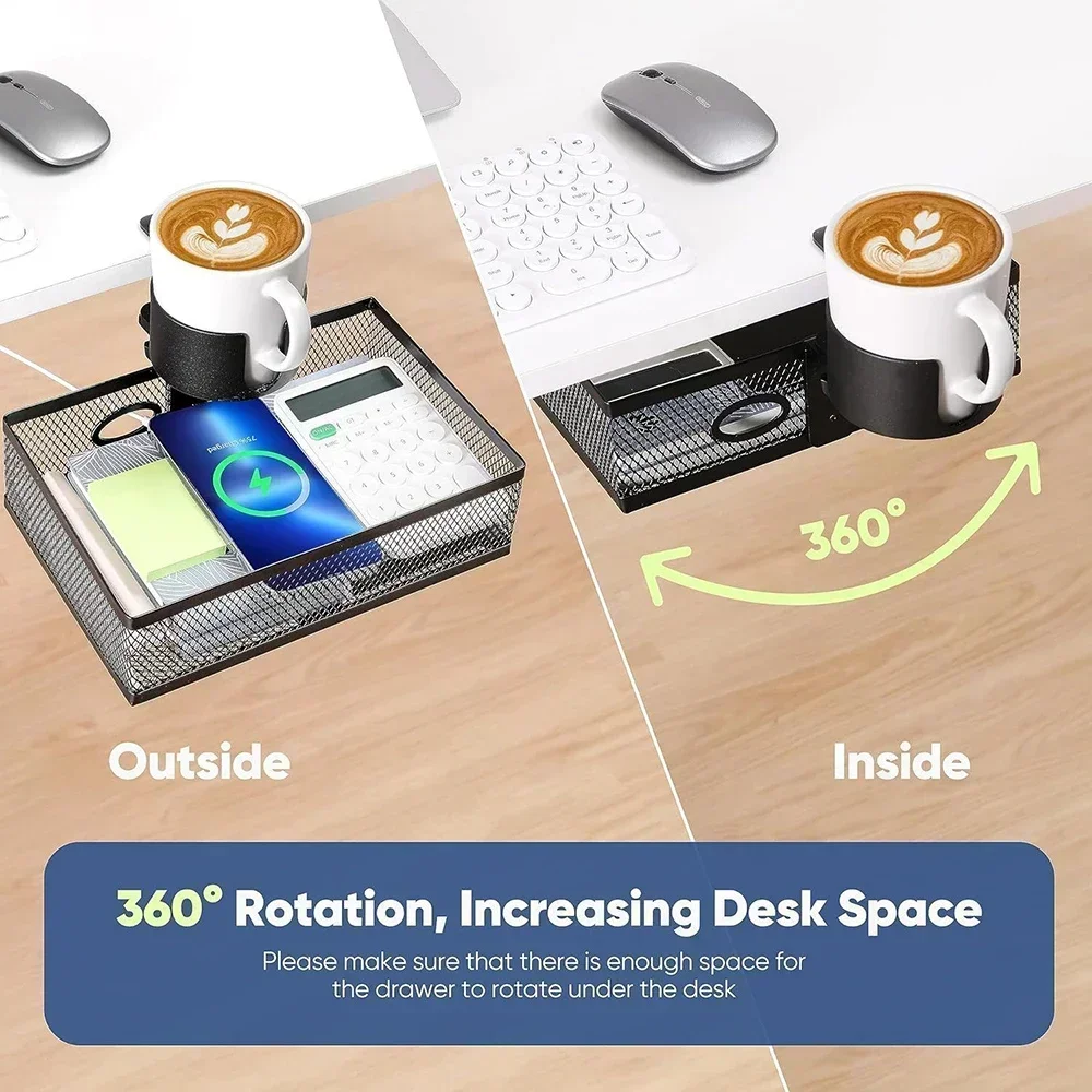 Under-desk Hidden Storage Rack - Desk Drawer Unit review and price