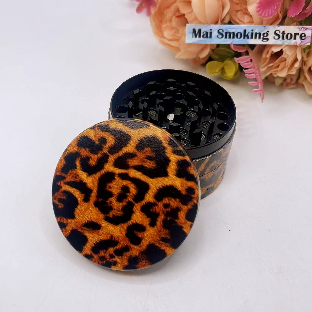 50/63mm Leopard Print Herb Gri - Desk Setup Pink review and price