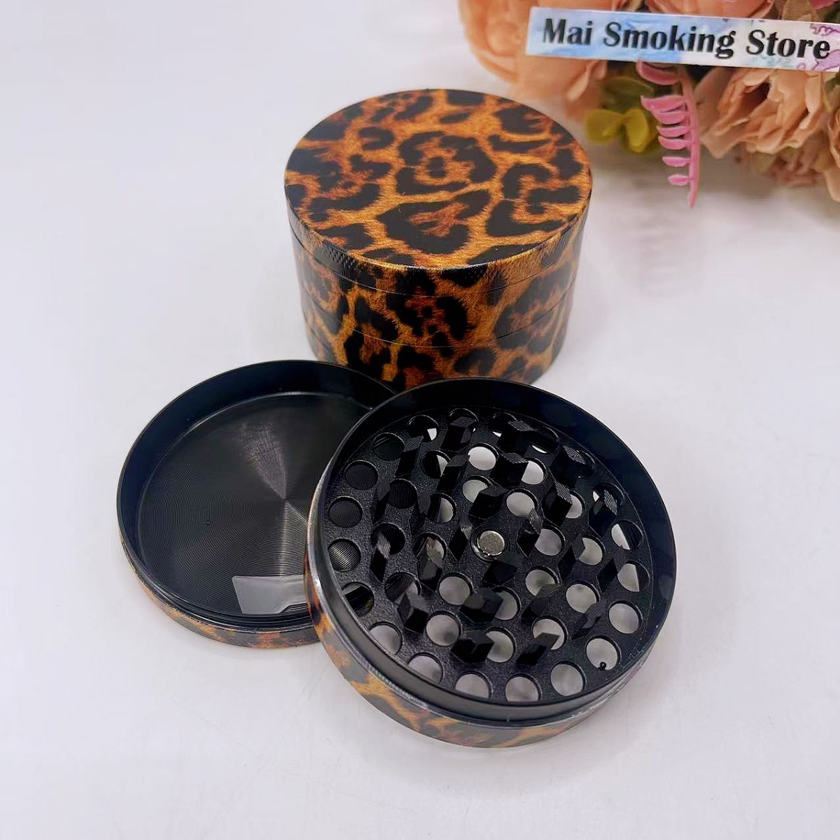 50/63mm Leopard Print Herb Gri - Desk Setup Pink review and price