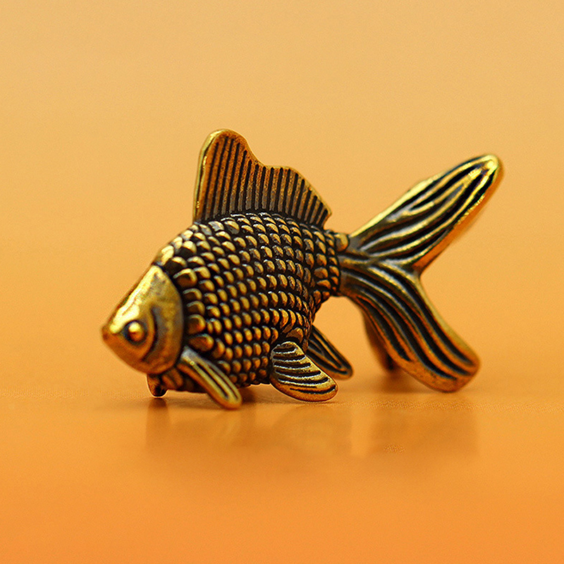 Goldfish Figurines Retro Brass - Desk Setup Retro review and price