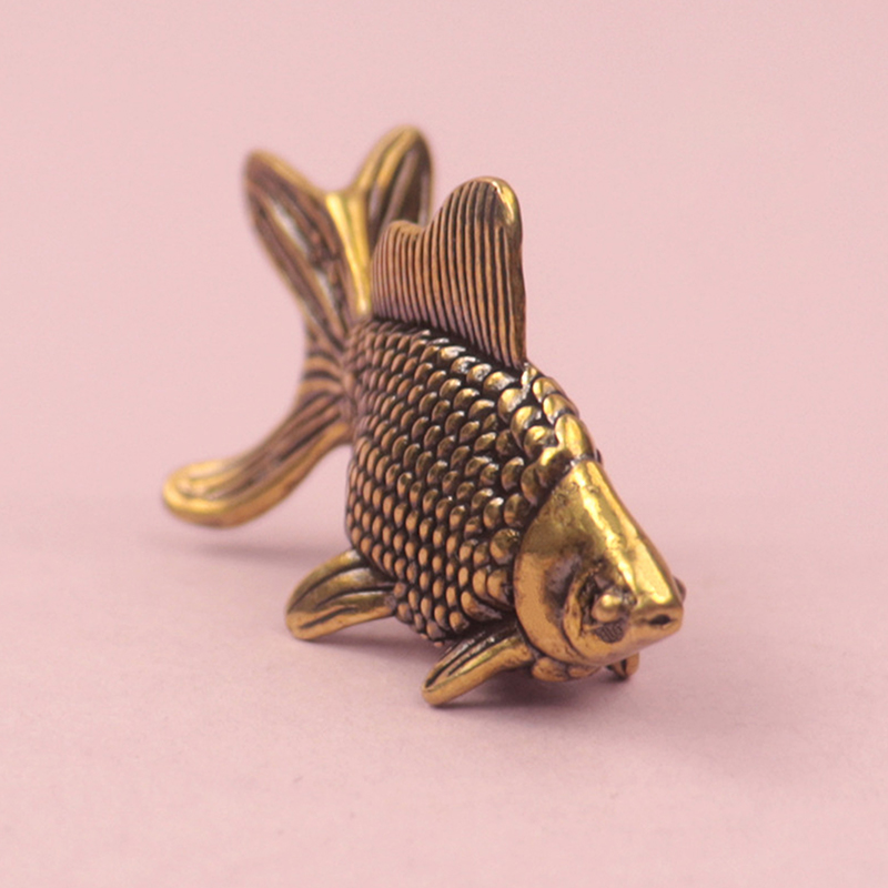 Goldfish Figurines Retro Brass - Desk Setup Retro review and price