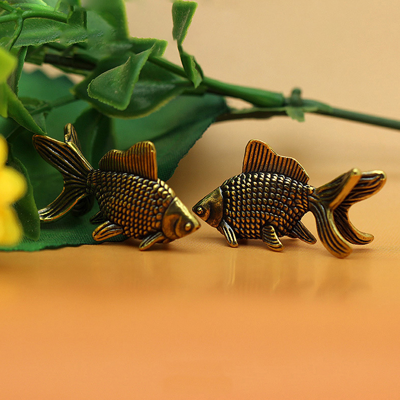 Goldfish Figurines Retro Brass - Desk Setup Retro review and price