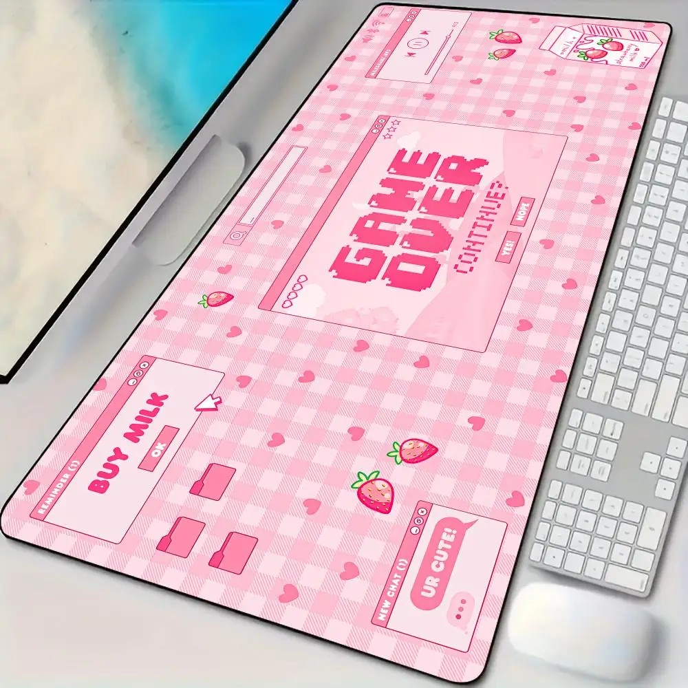 VIKAMA Pink Plaid GAME OVER Pi - Desk Setup Pink review and price