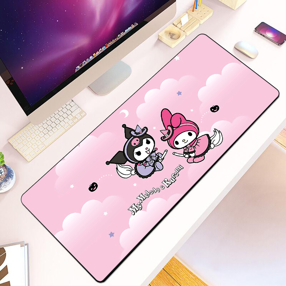 Cute Pink My Melody Kuromi Mou - Desk Setup Pink review and price