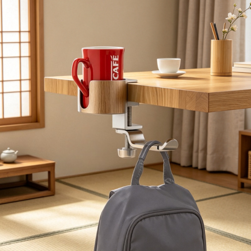 Premium Rotating Cup Holder Al - Desk Setup Office review and price
