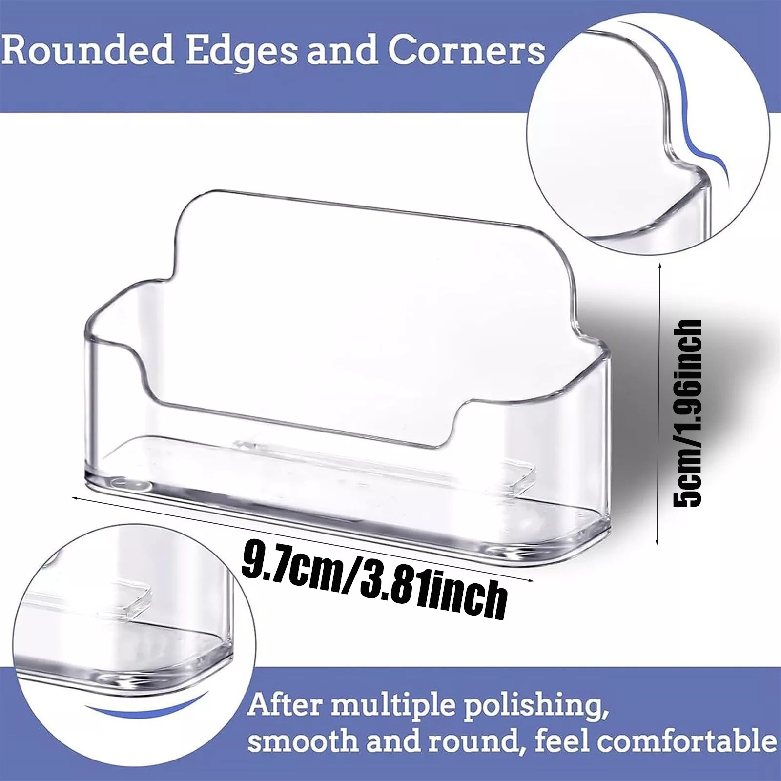 2pcs Clear Acrylic Business Ca - Desk Setup Essentials review and price