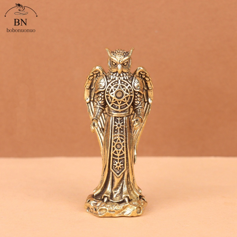 Retro Brass Owl Knight Prophet - Desk Setup Retro review and price