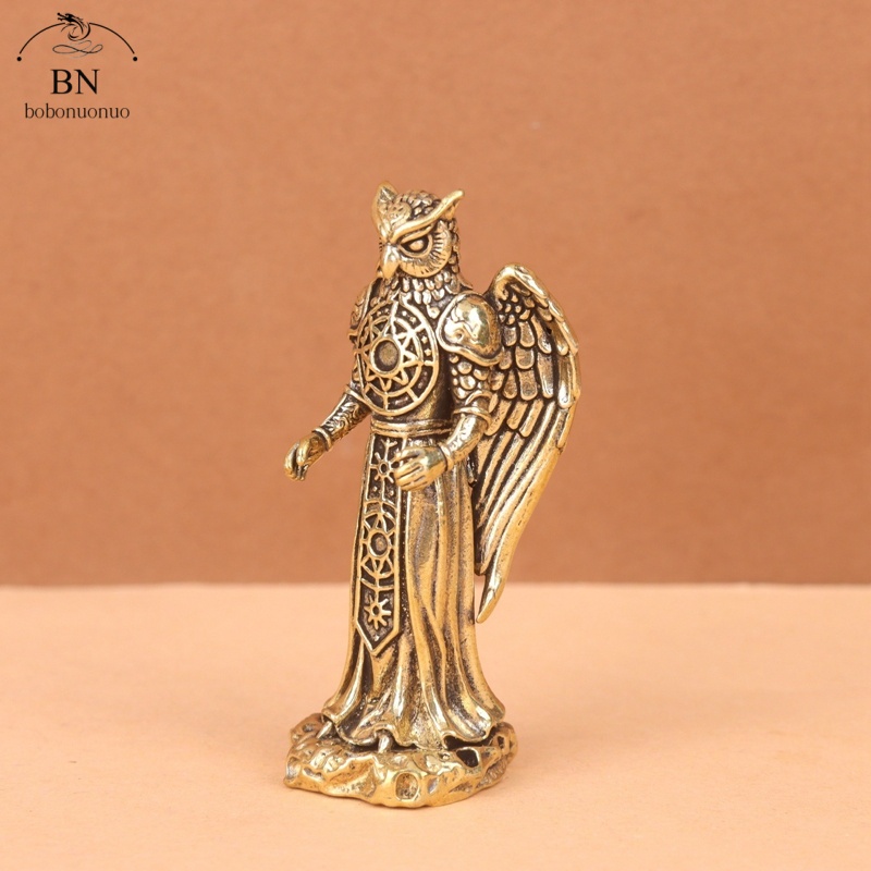 Retro Brass Owl Knight Prophet - Desk Setup Retro review and price