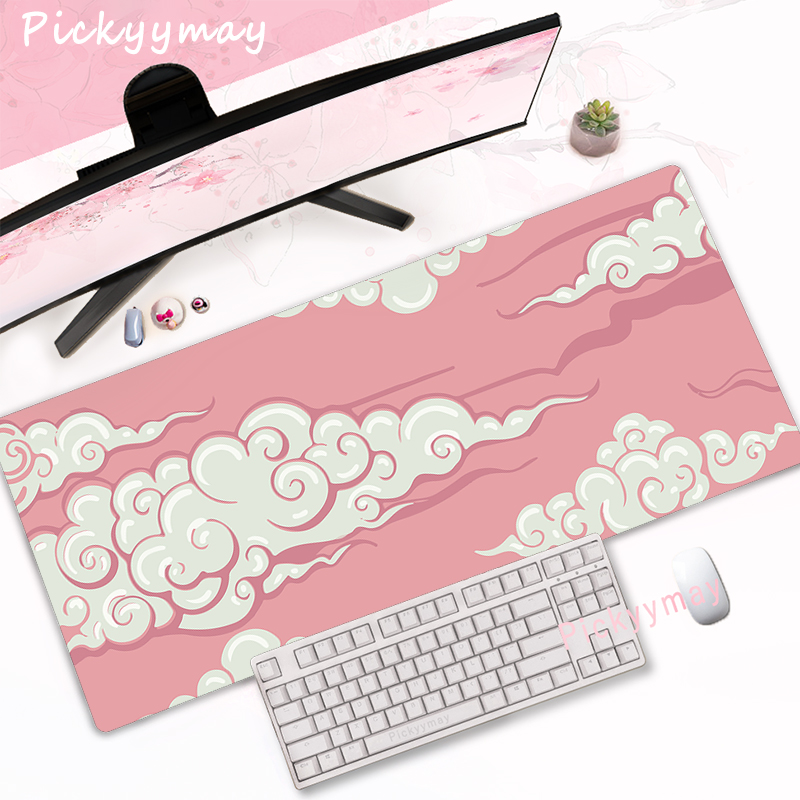 CIFBUY Pink Cherry Blossom Gam - Desk Setup Pink review and price