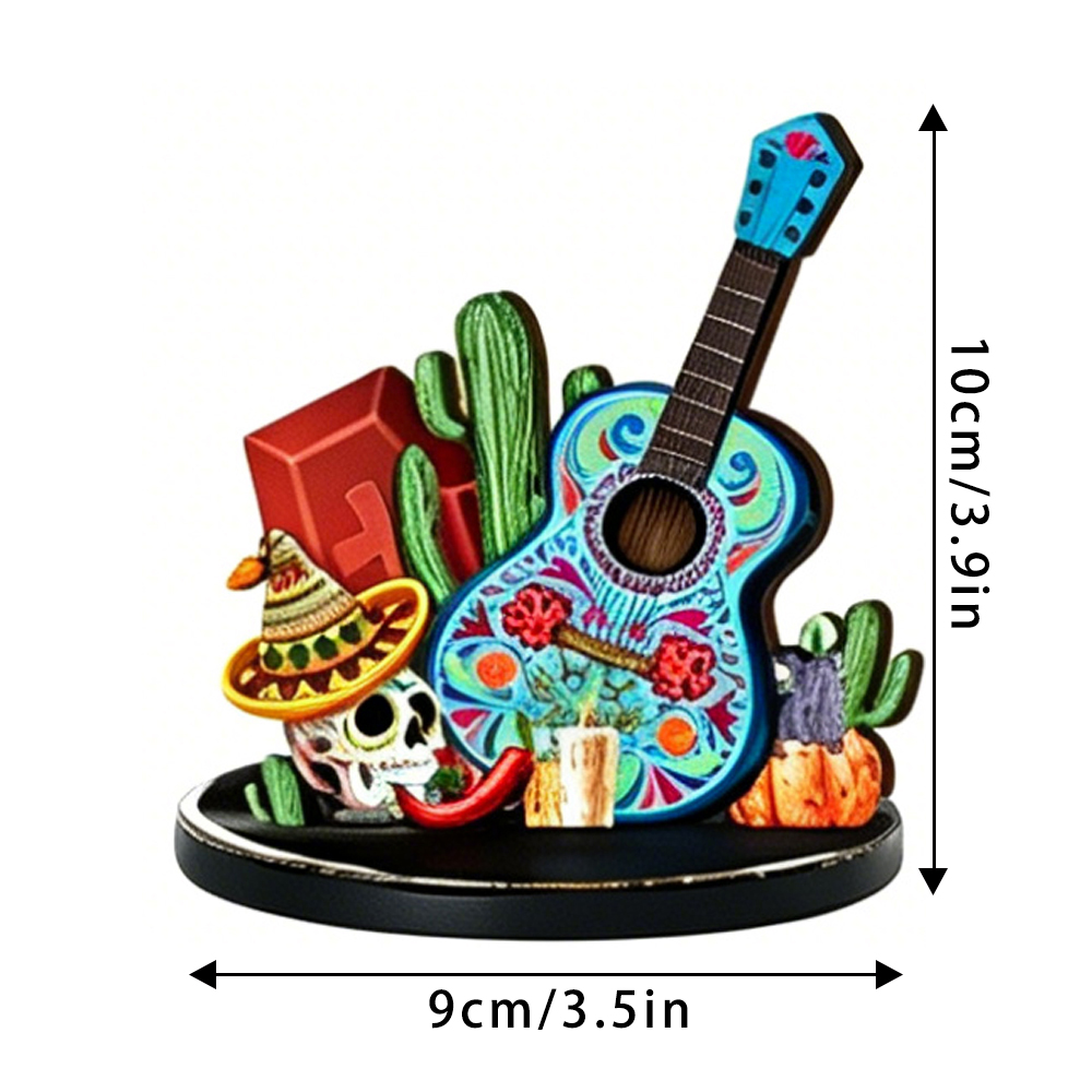 Day Of The Dead Guitar Sugar S - Desk Setup Retro review and price