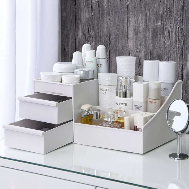 Plastic Desktop Cosmetic Stora - Desk Drawer Unit review and price