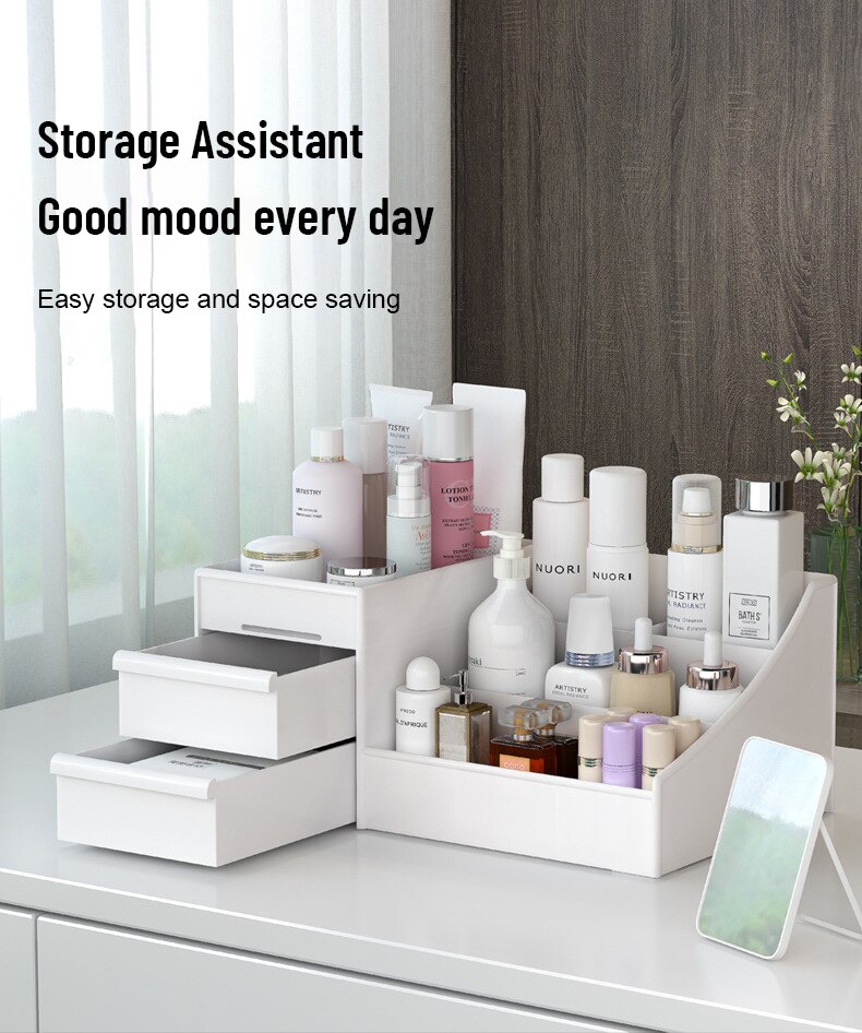 Plastic Desktop Cosmetic Stora - Desk Drawer Unit review and price