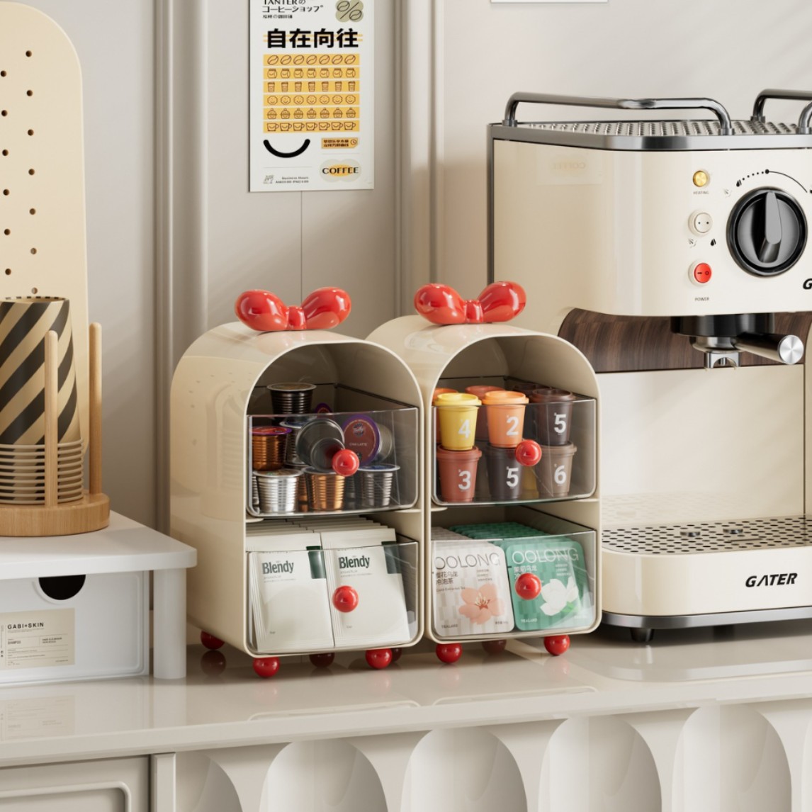 Creamy Coffee Capsule Organize - Desk Drawer Unit review and price