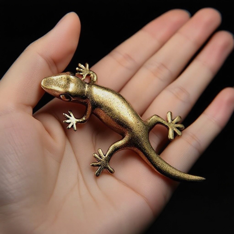 Handmade Bronze Retro Gecko Li - Desk Setup Retro review and price