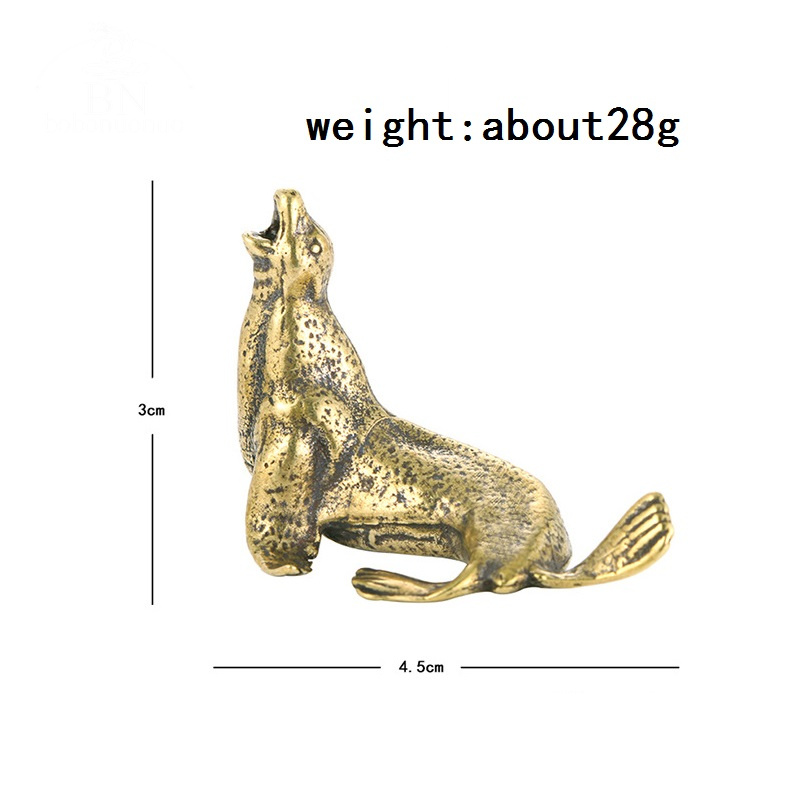 Metal Brass Sea Lion Animal Fi - Desk Setup Retro review and price
