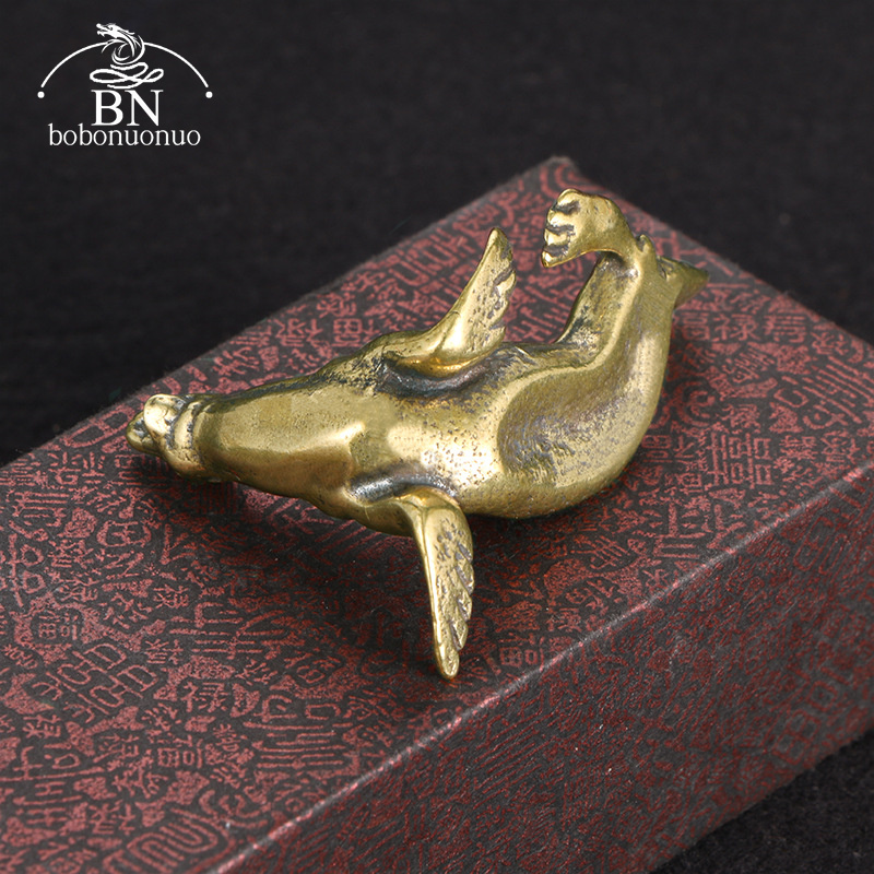 Metal Brass Sea Lion Animal Fi - Desk Setup Retro review and price